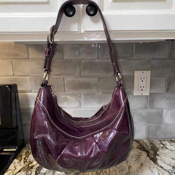 Coach Shiny Patent Leather HOBO/ Shoulder Bag
